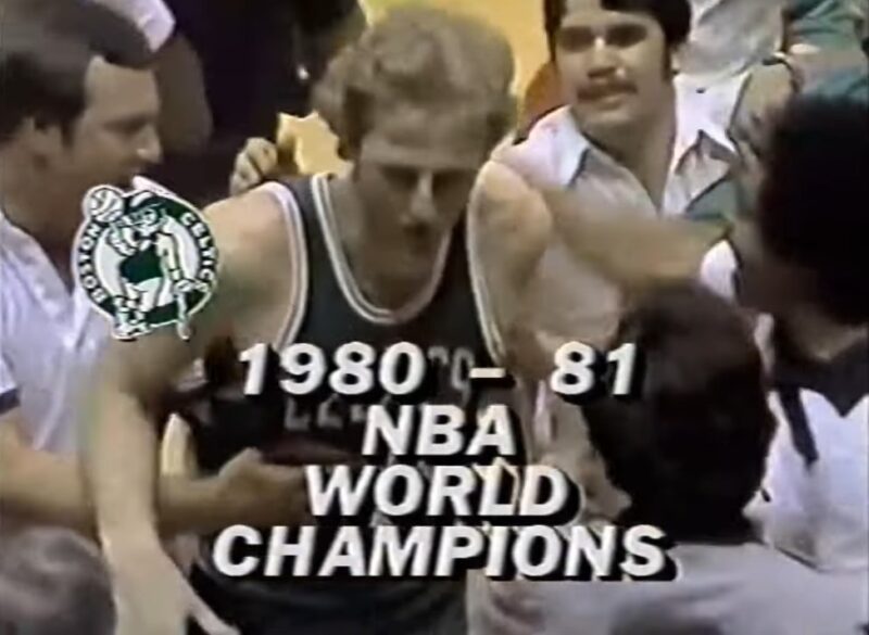 Larry Bird 80-81 NBA World Champion with Boston Celtics